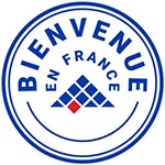 "Bienvenue en France" Label logo